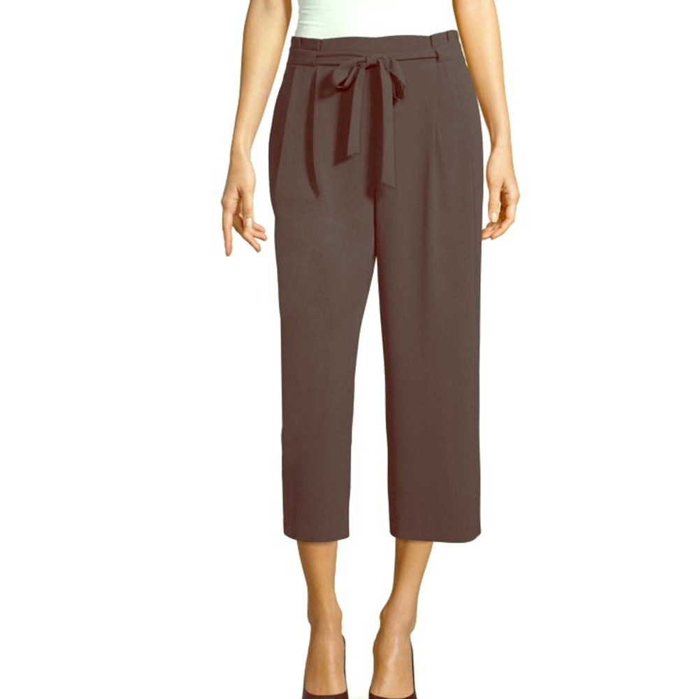 Crop Hobo pant in BURGANDY
